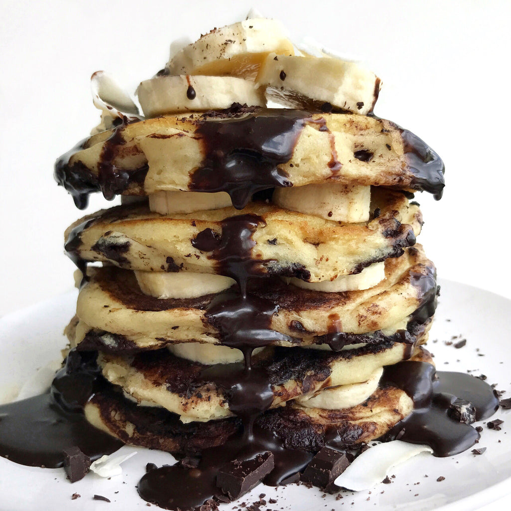 Thick & Fluffy Chocolate Chip Protein Pancakes Vivo Life USA