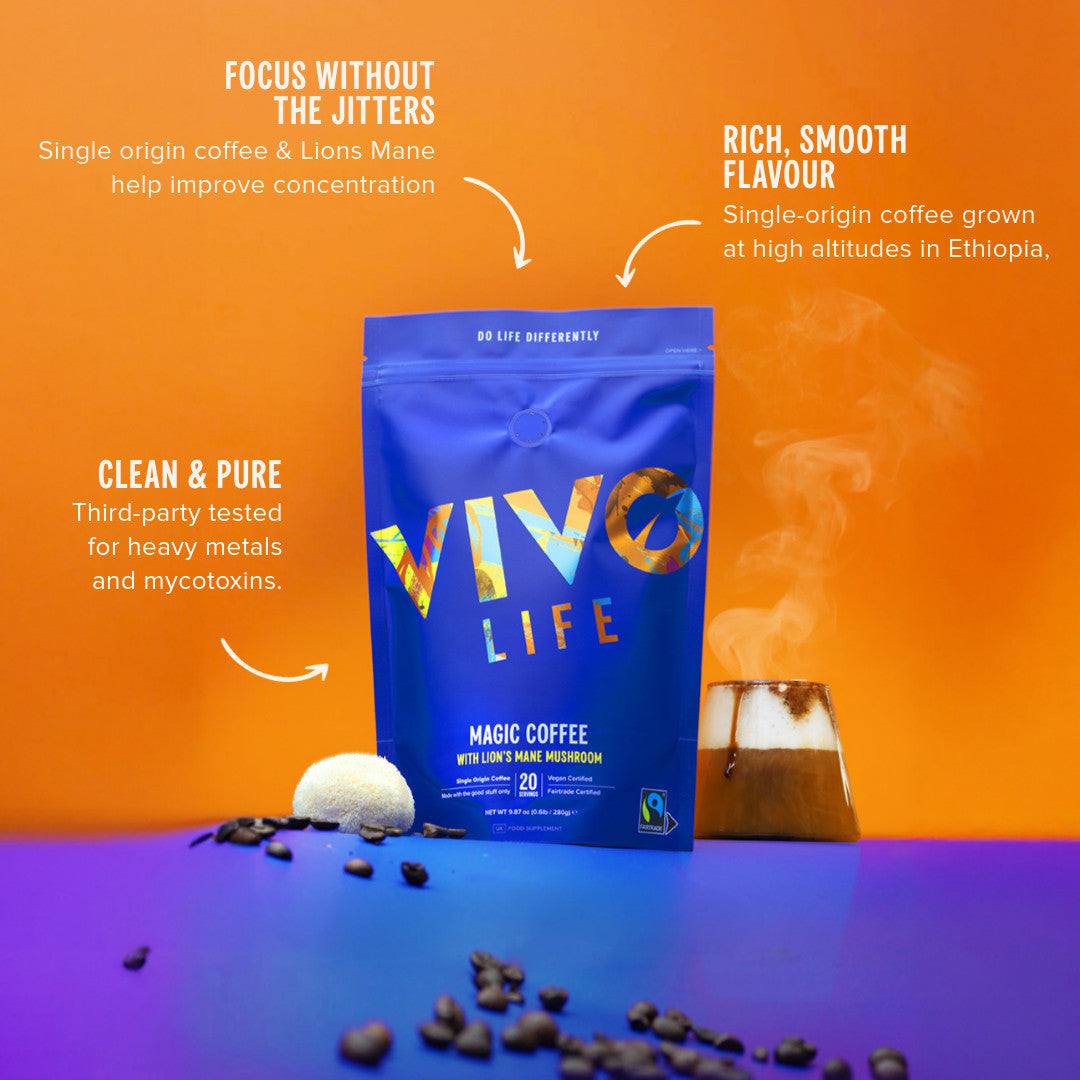 Coffee with Lion's Mane Mushroom | Vivo Life – Vivo Life USA